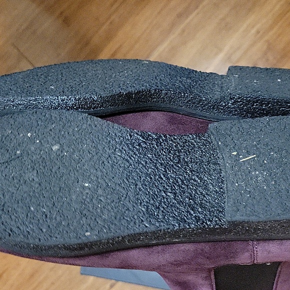 Coach Suede Chelsea Boots Oxblood Size 7 - Picture 3 of 6